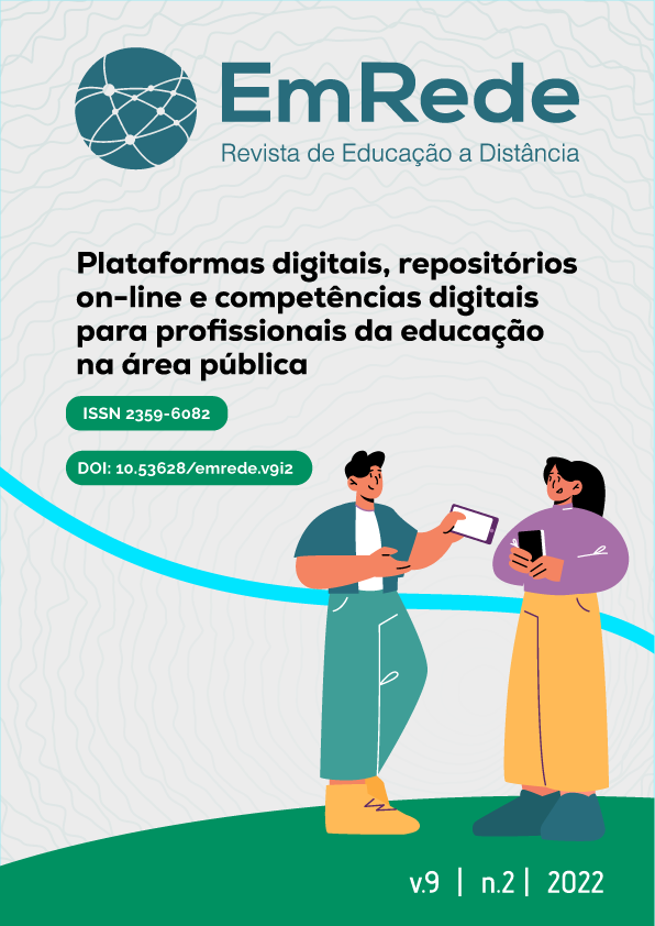 					Visualizar v. 9 n. 2 (2022): Plataformas digitais, repositórios on-line e competências digitais para profissionais da educação na área pública
				