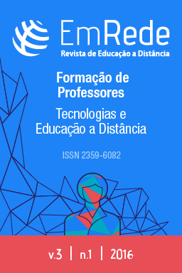 Capa com o titulo Formação de professores: tecnologias e educação a distância