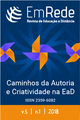 					Visualizar v. 5 n. 1 (2018): Caminhos da autoria e criatividade na EaD
				